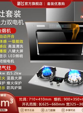 新飞家用油烟机燃气灶套