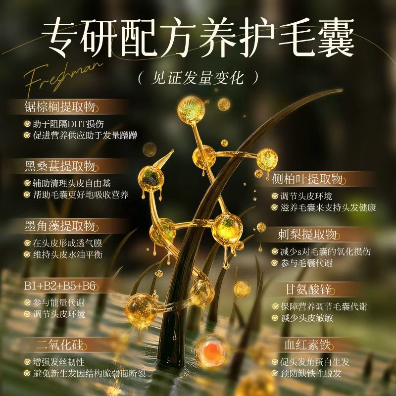 【4项专利养发】发量多ViLiSEN养发护发胶囊生物素内调头发管理,淘宝优惠券,粉丝福利购,淘宝优惠卷