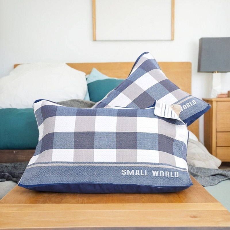 枕巾纯棉一对装全棉枕头垫巾高档2024新款防头油四季学生宿舍男生,淘宝优惠券,粉丝福利购,淘宝优惠卷