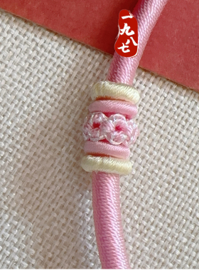 宝宝项圈多挂纯手工编织绳中式富贵百搭满月百天周岁礼长命抓周