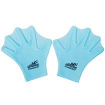 Silicone Gloves Hand Webbing Swim Equipped Duck Palm Webbing Scuba Diving Hand Webbing Snorkeling Gloves Male and female blue