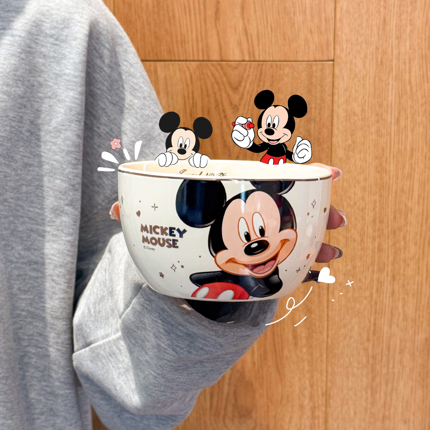 迪士尼联名餐具碗盘套装家用盘子饭碗2026新款乔迁礼物一人食碗碟,淘宝优惠券,粉丝福利购,淘宝优惠卷