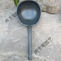 Hohchi Niu gluten spoon long handle plastic water ladle large water spoon rubber spoon Industrial watering flower water ladle long handle Bull Fascia Black Spoon 1
