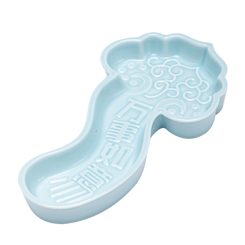 中式如意陶瓷茶点盘水果托盘小点心碟复古禅意甜品盘茶道配件,淘宝优惠券,粉丝福利购,淘宝优惠卷