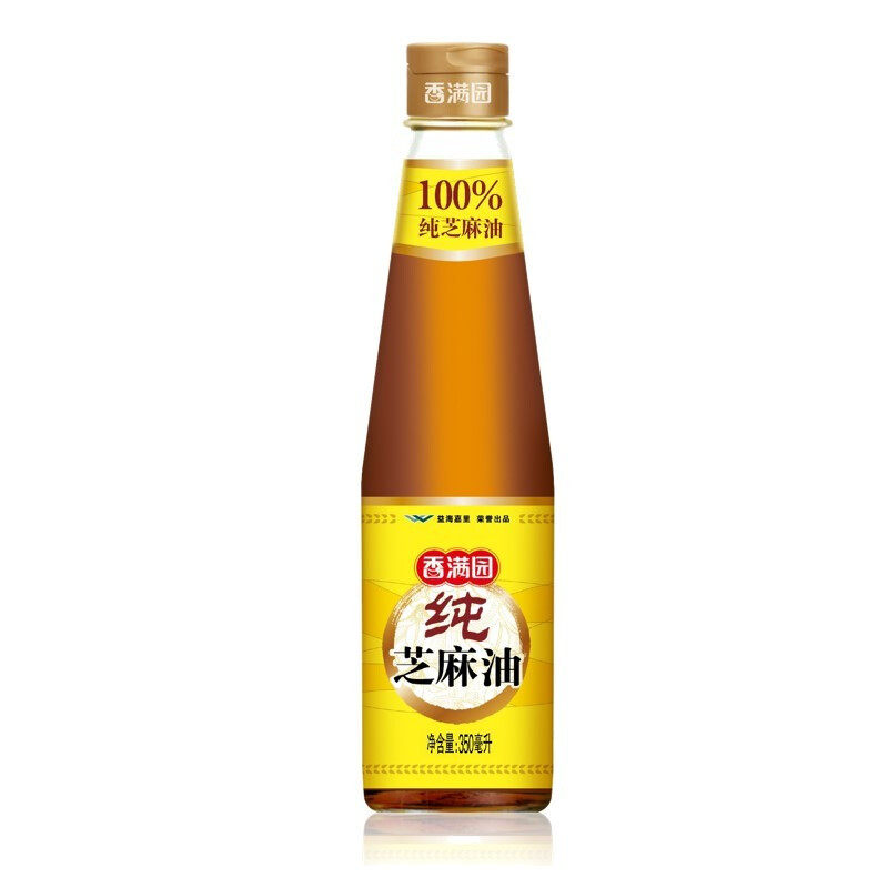 香满园纯芝麻油350ML 小瓶香油烹饪火锅调味油碟凉拌炒菜拌面家用,淘宝优惠券,粉丝福利购,淘宝优惠卷