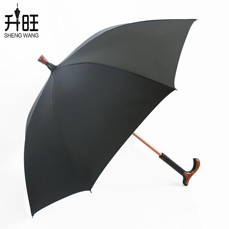 新品  拐杖带伞加固老人用雨伞长柄晴雨两用防滑登山多功能手杖遮 - 图3