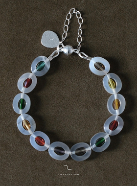 【人气推荐】白水玛瑙串珠手链