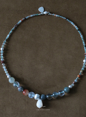 个性小众|绿幽灵水滴串珠链