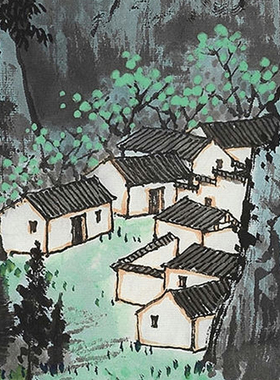 白雪石山水画选集近代山水画国画原作微喷临摹画稿仿古装饰画