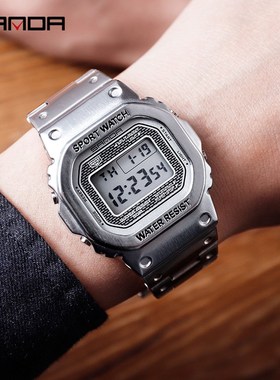 SANDA Top Brand Luxury Men's Watches LED Digital Watch M