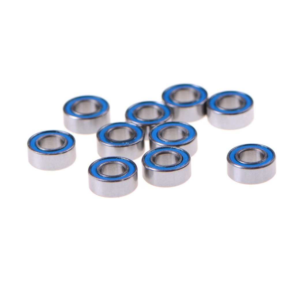 10Pcs/lot 5x10x4 mm metel MR105-2RS Miniature Ball Bearings-图2