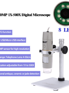 USB Portable Microscope OTG Function 8LED Digital Zoom Magni