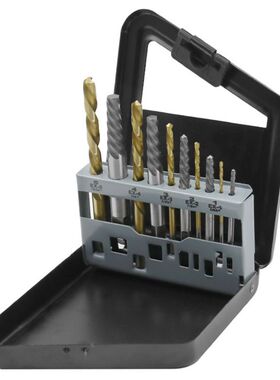 10pcs Screw Extractor Cobalt Left Hand Drill Bit set Broken