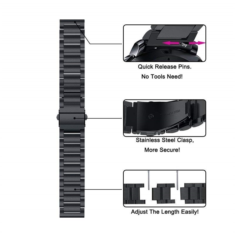 Metal Bracelet For Amazfit GTR 42 47mm Wrist Strap For Xiao - 图1