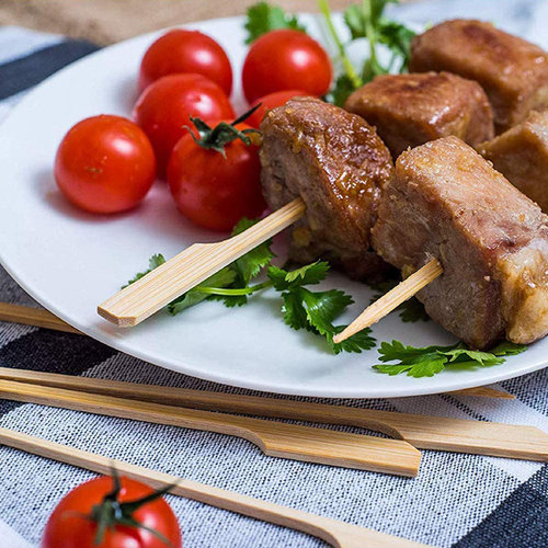 600Pcs Bamboo Paddle Skewers Barbecue Bamboo Skewers Cocktai - 图3