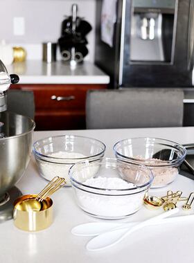Gold Measuring Cups Measuring Spoons Set Stainless Steel 8 P