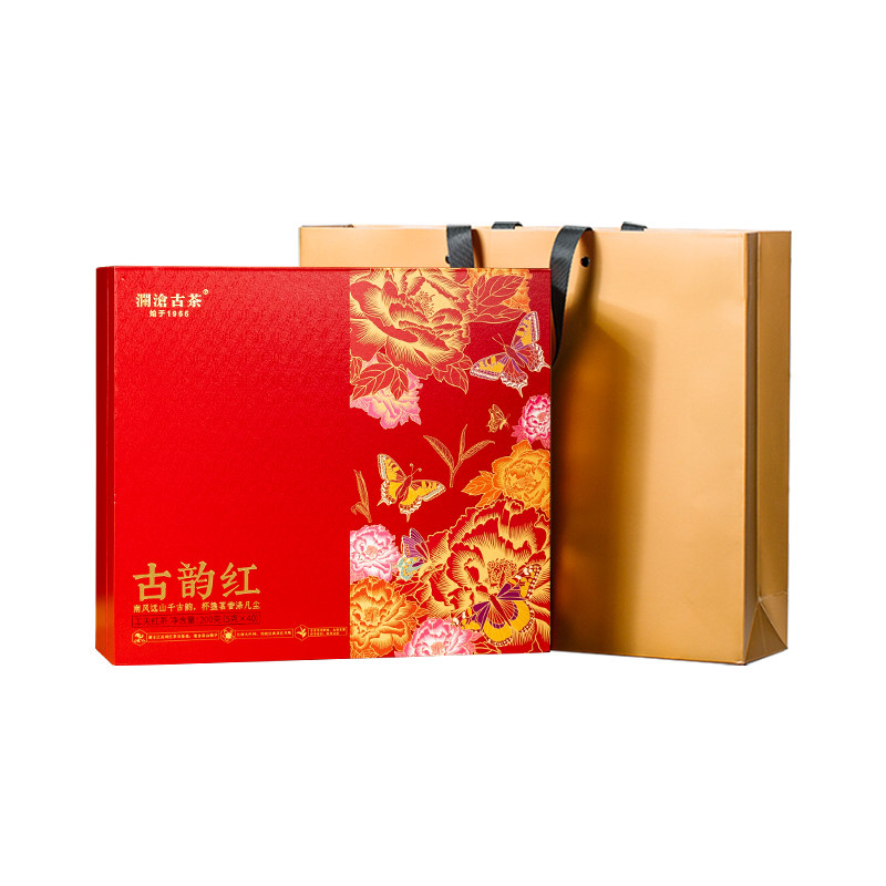 茶妈妈古韵红茶浓香滇红茶云南高山工夫滇红送长辈茶叶礼盒装200g