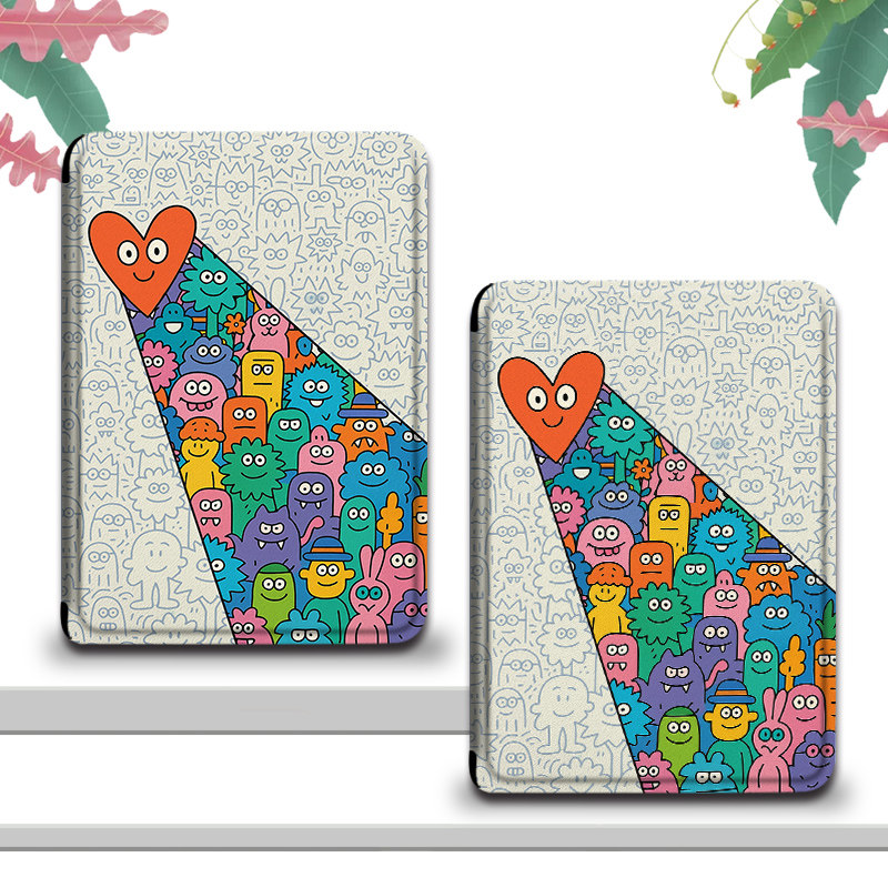 电子书保护套爱心适用汉王clear6pro阅读器plus定制6电纸书clear7涂鸦Turbo磁吸N10mini7.8寸卡通创意保护壳,淘宝优惠券,粉丝福利购,淘宝优惠卷