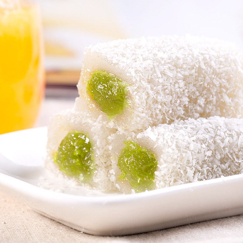 百草味抹茶麻薯210g袋装夹心麻薯零食糕点点心网红小吃糯米糍,淘宝优惠券,粉丝福利购,淘宝优惠卷