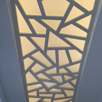 Speed fever selling PVC wood-plastic plate hollowed-out carved plate European-style flower lattice ceiling partition Xuanguan Background wall screen pass