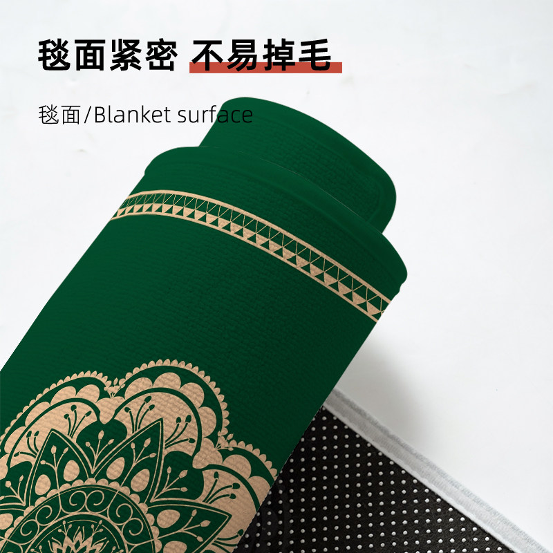 绿色入户门地垫招财新中式大门口进门脚垫家用耐脏玄关垫地毯门垫,淘宝优惠券,粉丝福利购,淘宝优惠卷