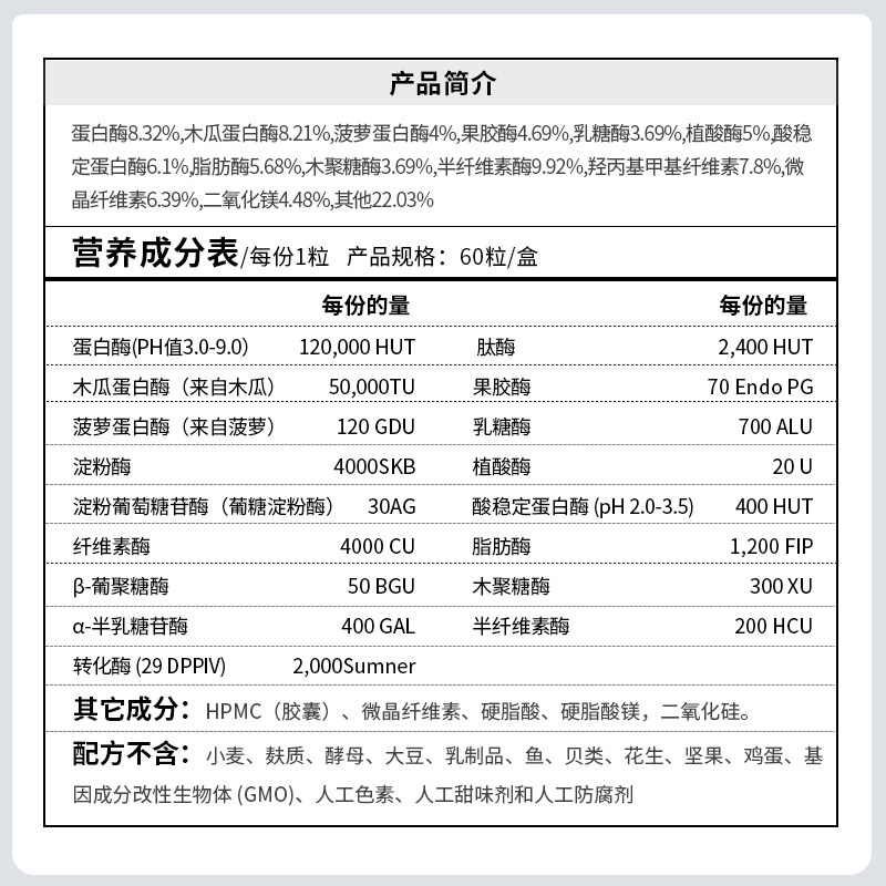 xymogen赛摩根复合美国原装消化酶 XYMOGEN海外蓟类