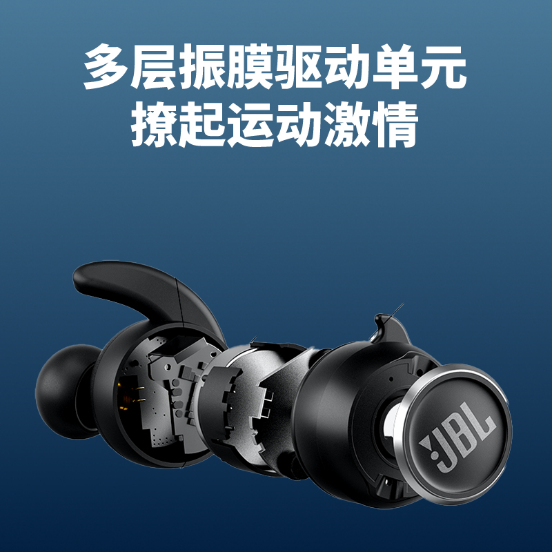 JBL Reflect Mini NC真无线降噪运动蓝牙耳机入耳式防水跑步耳麦-图1