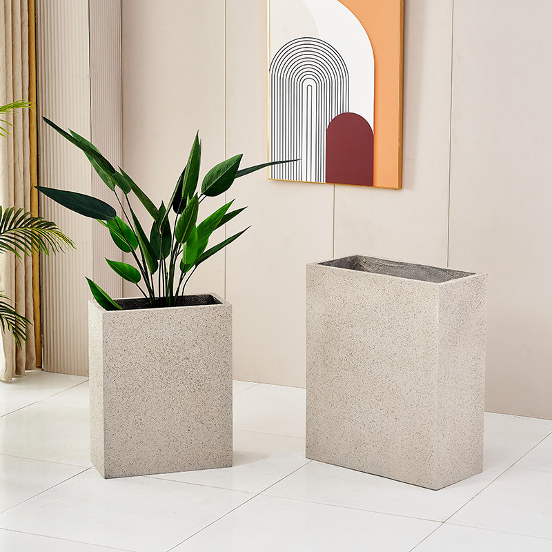 户外花箱长方形水泥花盆真石漆镁泥简约北欧风植物盆栽阳台客厅落,淘宝优惠券,粉丝福利购,淘宝优惠卷