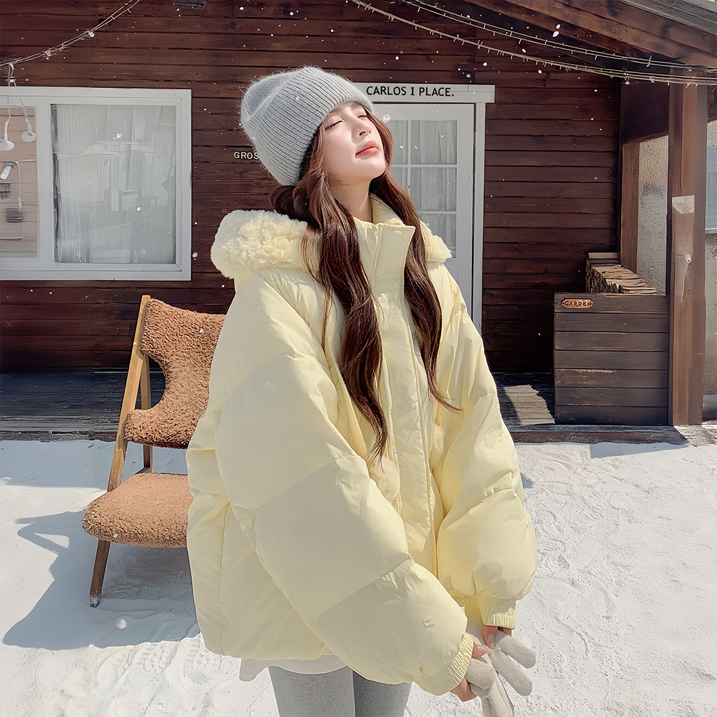 300斤大码女装奶呼呼减龄黄色棉服女胖mm超好看加厚连帽夹棉外套,淘宝优惠券,粉丝福利购,淘宝优惠卷