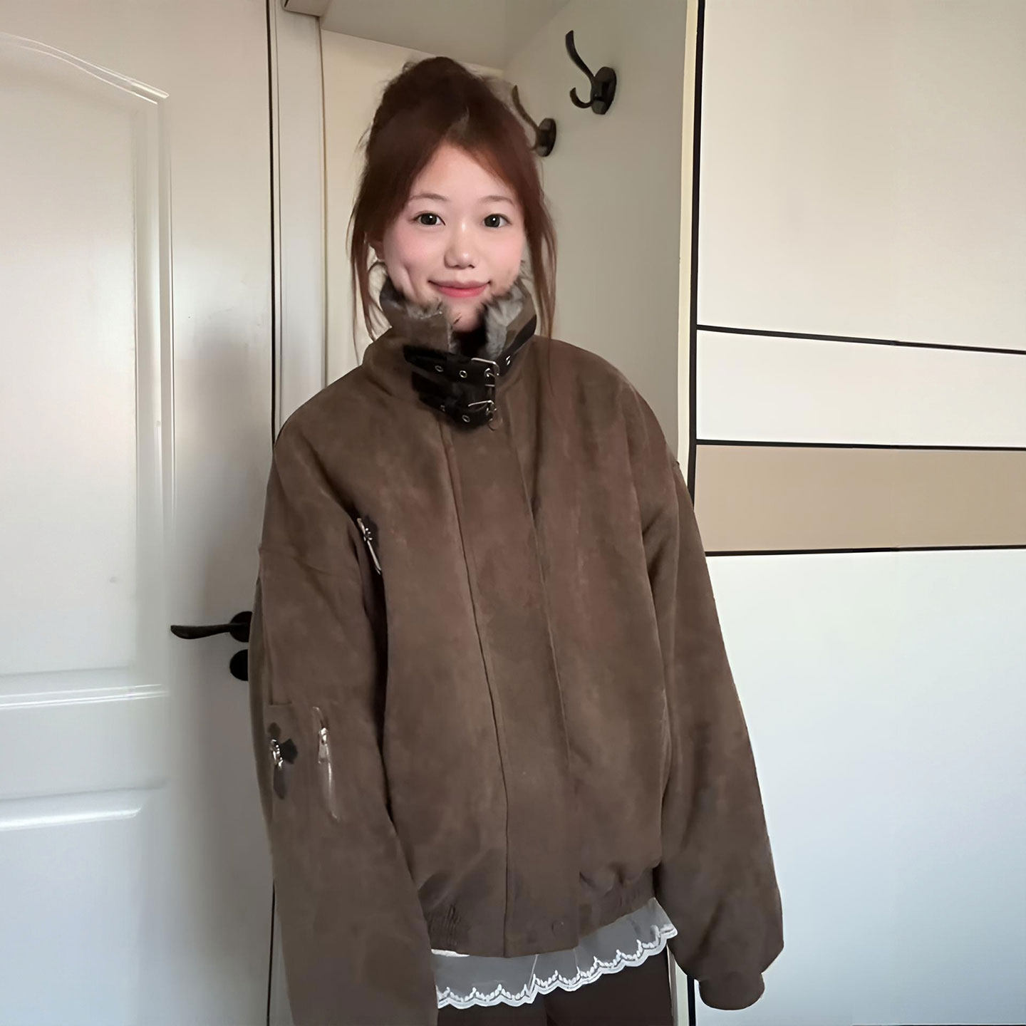 大码女装胖mm美式复古加厚保暖毛领棉服女冬季学生显瘦美拉德外套,淘宝优惠券,粉丝福利购,淘宝优惠卷