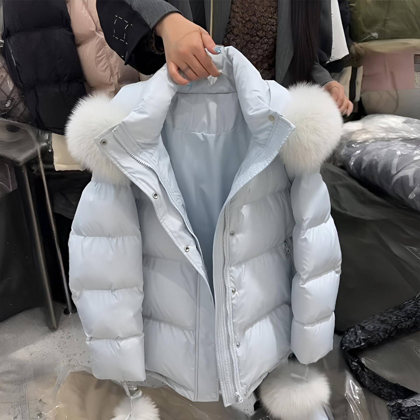 300斤大码女装韩系穿搭毛领外套女胖mm宽松减龄气质保暖加厚棉服,淘宝优惠券,粉丝福利购,淘宝优惠卷