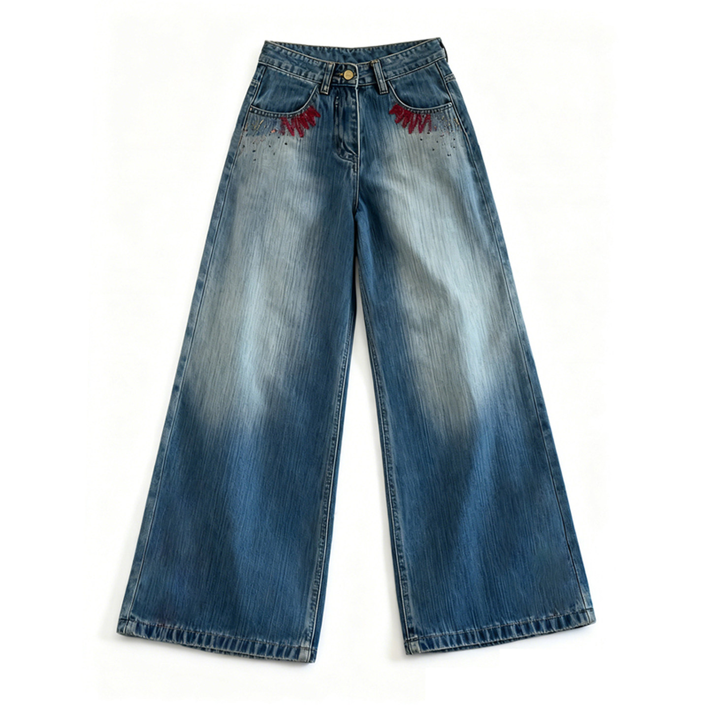 300斤大码女装学生辣妹风蓝色加绒牛仔裤女胖mm显瘦加厚阔腿裤子,淘宝优惠券,粉丝福利购,淘宝优惠卷