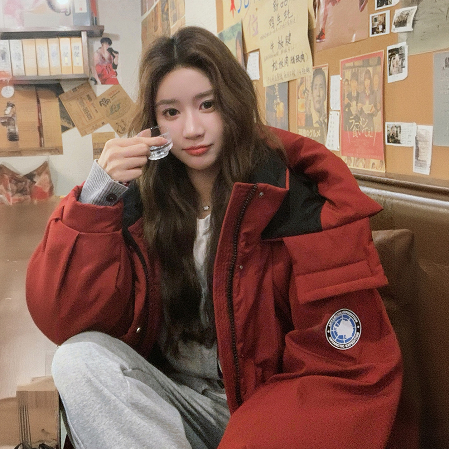 大码女装黑色宽松保暖羽绒棉服女胖mm美式工装风加厚显瘦夹棉外套,淘宝优惠券,粉丝福利购,淘宝优惠卷