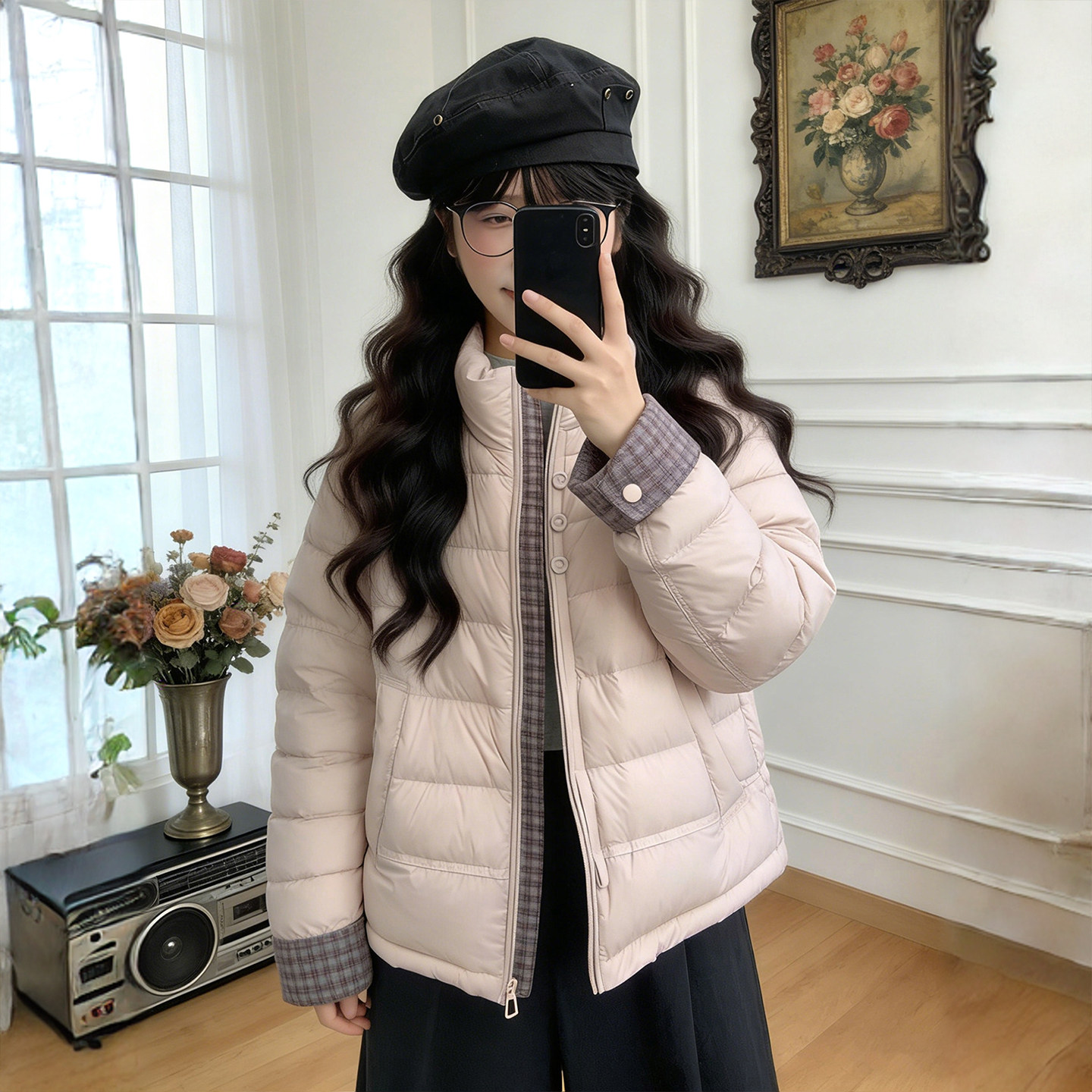 大码胖mm巨好看冬装加厚排骨棉服女胖mm韩系气质立领保暖棉衣外套,淘宝优惠券,粉丝福利购,淘宝优惠卷