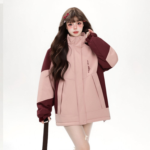 大码女装胖mm温柔甜美风保暖加厚外套2025新款今年流行爆款棉服女 - 图2