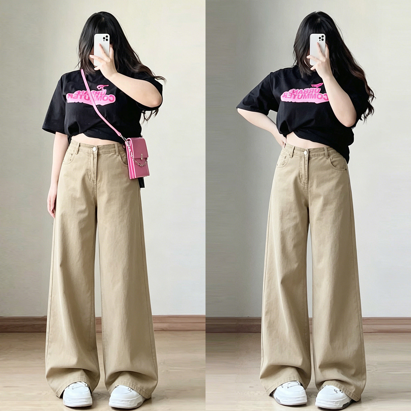 Plus size women's hottie style fashion versatile jeans for women