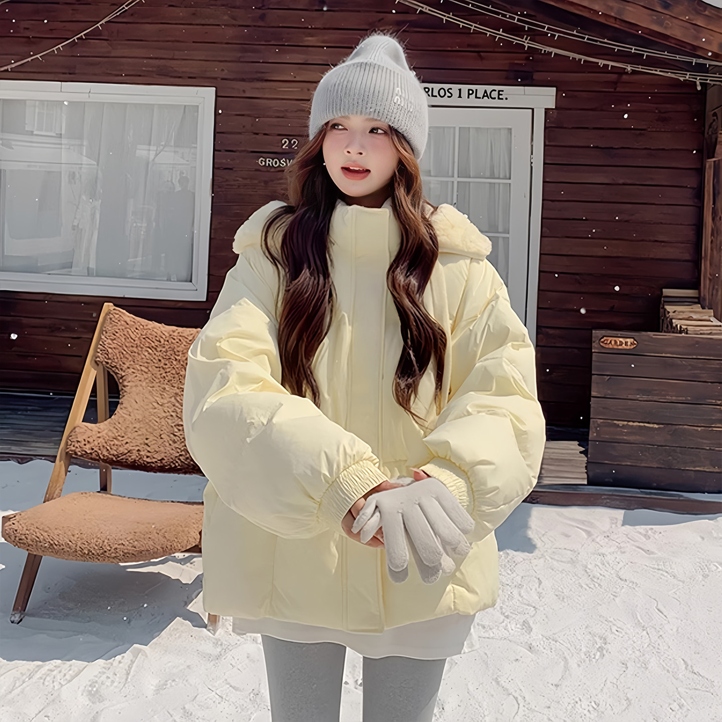 300斤大码女装奶呼呼减龄黄色棉服女胖mm超好看加厚连帽夹棉外套,淘宝优惠券,粉丝福利购,淘宝优惠卷