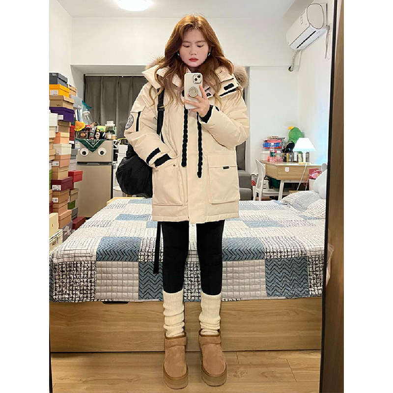 胖mm大码女装工装加厚羽绒棉服女冬季高级感宽松保暖派克服外套女,淘宝优惠券,粉丝福利购,淘宝优惠卷