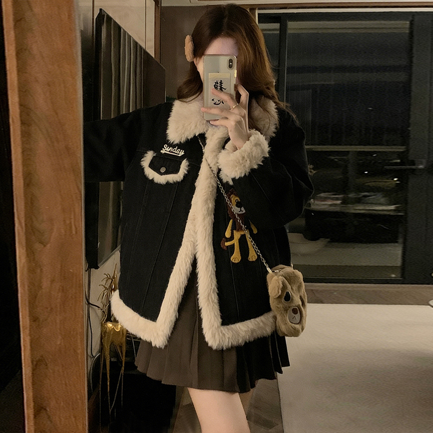 300斤大码女装美式卡通刺绣加厚棉服女胖mm宽松百搭保暖牛仔外套,淘宝优惠券,粉丝福利购,淘宝优惠卷