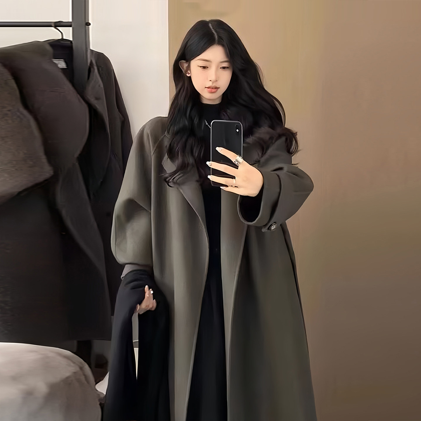 特大码女装赫本风气质百搭毛呢外套女胖mm高级感保暖加厚呢子大衣,淘宝优惠券,粉丝福利购,淘宝优惠卷