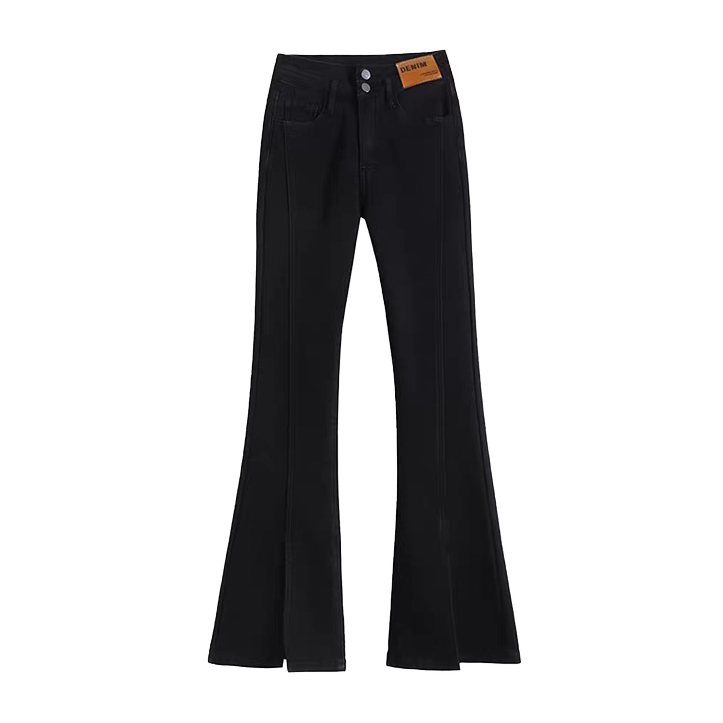 300斤特大码女装牛仔裤女胖mm美式复古黑色微喇直筒松紧阔腿长裤,淘宝优惠券,粉丝福利购,淘宝优惠卷