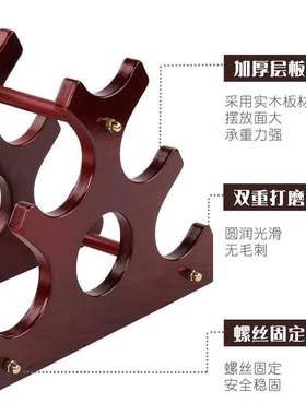 创意酒柜酒架摆件家用收纳葡萄酒红酒架子小型实木竹酒吧台置物架