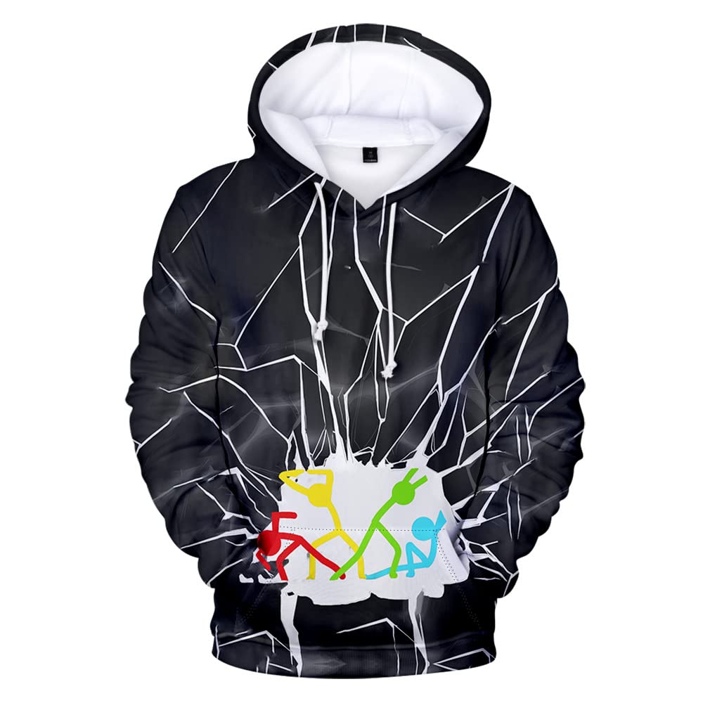 Casual 3D printed long sleeve hoodie man3D印花长袖连帽卫衣男-图1