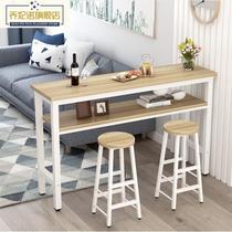 Close by wall Bench Table Domestic Living Room Partition Balcony Double Deck Bar Terrace Minima High Foot Table Close By Window Long Strip Table Narrow Table