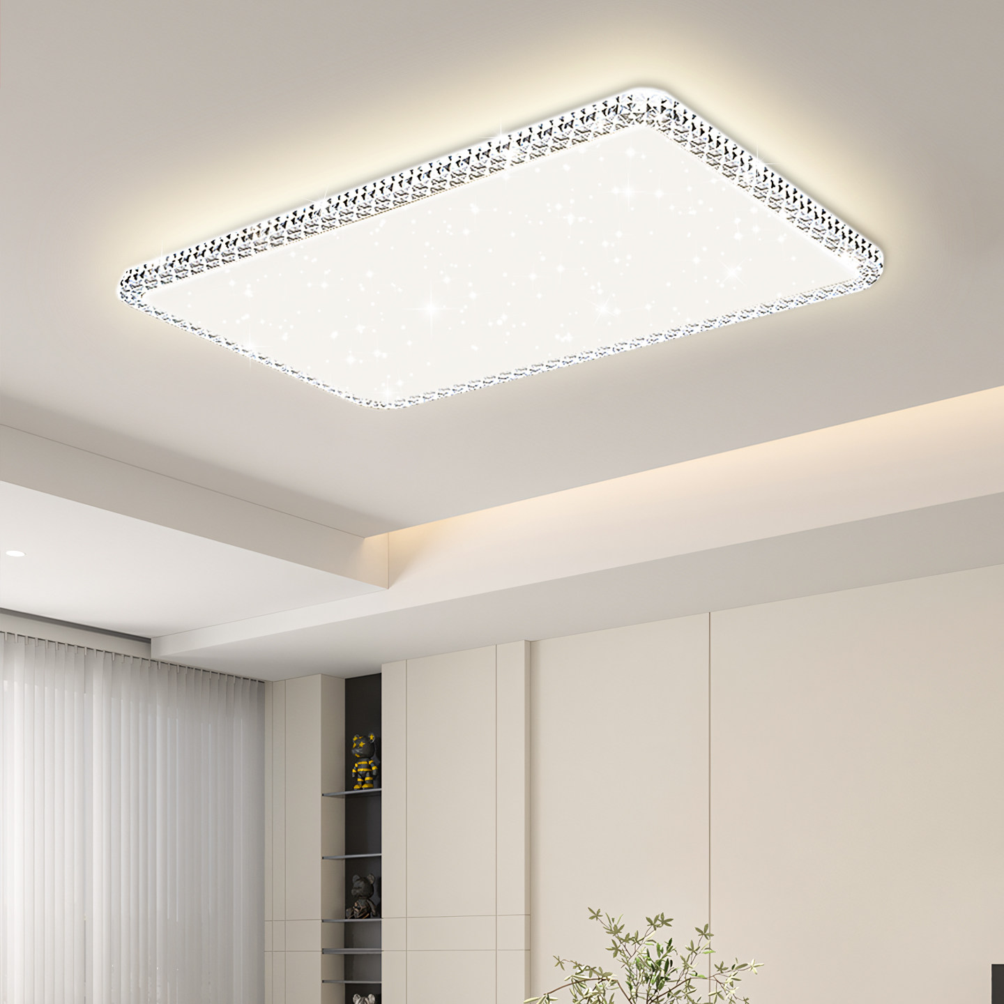 2025新款客厅灯轻奢网红水晶吸顶灯广东中山简约现代大气灯具套餐,淘宝优惠券,粉丝福利购,淘宝优惠卷