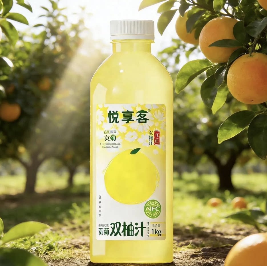 悦享客枸杞双柚汁夏天柚子汁0脂nfc鲜榨果汁饮料常山胡柚饮品整箱