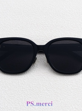 Ps.merci显脸小 复古大框墨镜女男高级感开车太阳眼镜方形杨树林