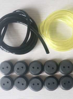 10 pcs 2 Holes Fuel Tank Grommet Rubber With Fuel Line Pipe