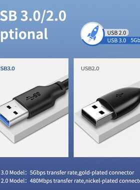 CABLETIME USB to USB Male Extension Cable Type A Male USB 3