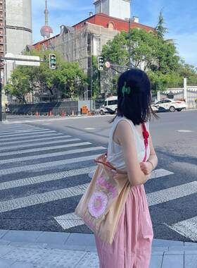 日本代购布袋调节刺绣环保袋购物袋 ballchain斜挎肩带延长肩带